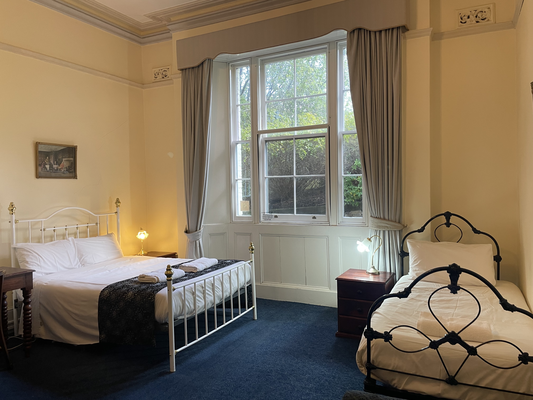 Ensuite twin Room 2 | Main room showing both beds | Ensuite Twin | The Lodge on Elizabeth Hobart Tasmania Accommodation