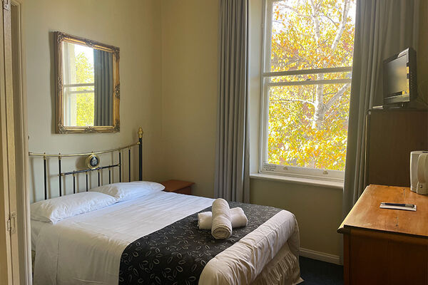 Small ensuite Room 6 | Main room | Small Ensuite | The Lodge on Elizabeth Hobart Tasmania Accommodation