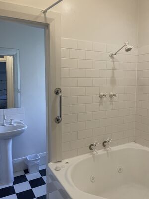 Spa room   Room 9 | Bathroom | Spa Room | The Lodge on Elizabeth Hobart Tasmania Accommodation